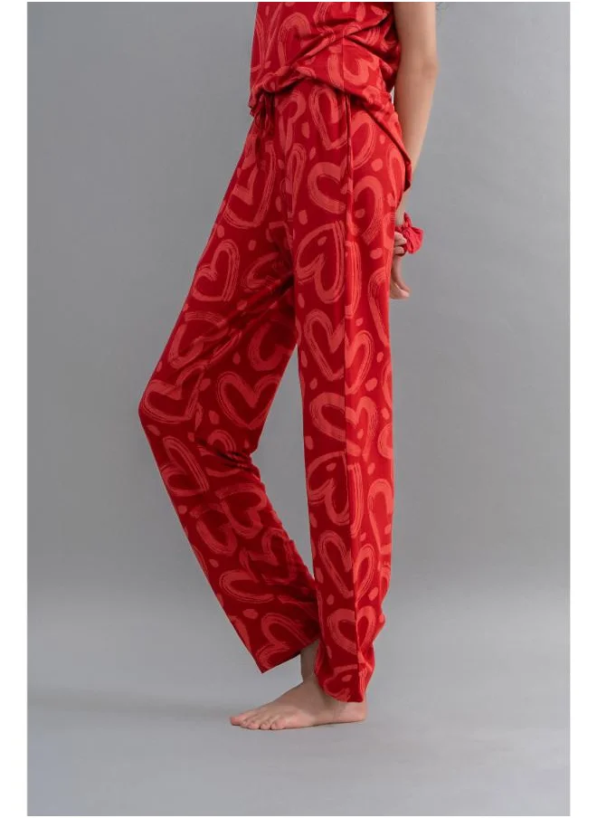 NeceSera Lovestruck Hearts Red Pajamas