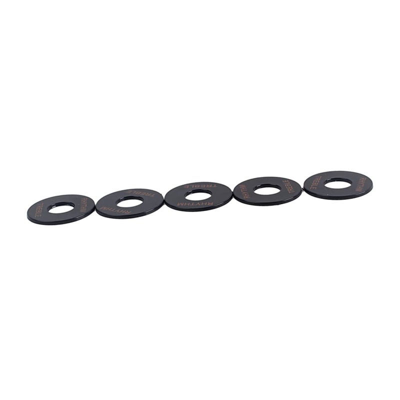 5 Pack Black Rhythm Treble Washer Rings for Electric Guitar Toggle Plate Accessories - Image 4