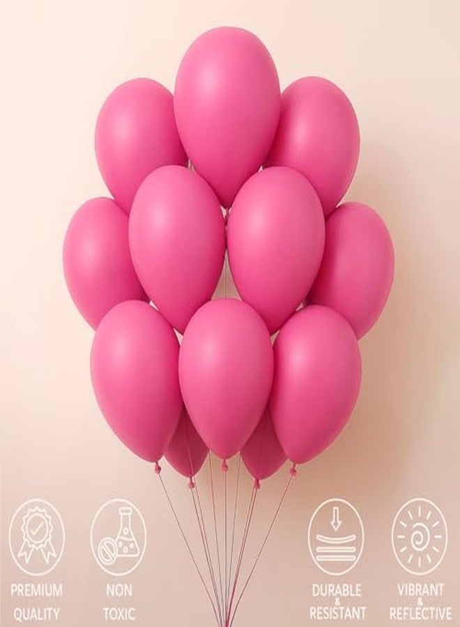 Just Party Metallic Balloons - Pack of 100 (Pink) - Image 4