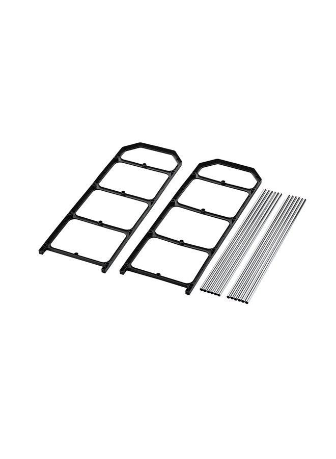 لوازم رف أحذية بأربعة طوابق - 41×18.5×50.5 سم - منظم أحذية متعدد الاستخدامات بتصميم مفتوح وسهل التركيب بدون أدوات، مناسب للمداخل والخزائن وغرف النوم والشقق - Image 5