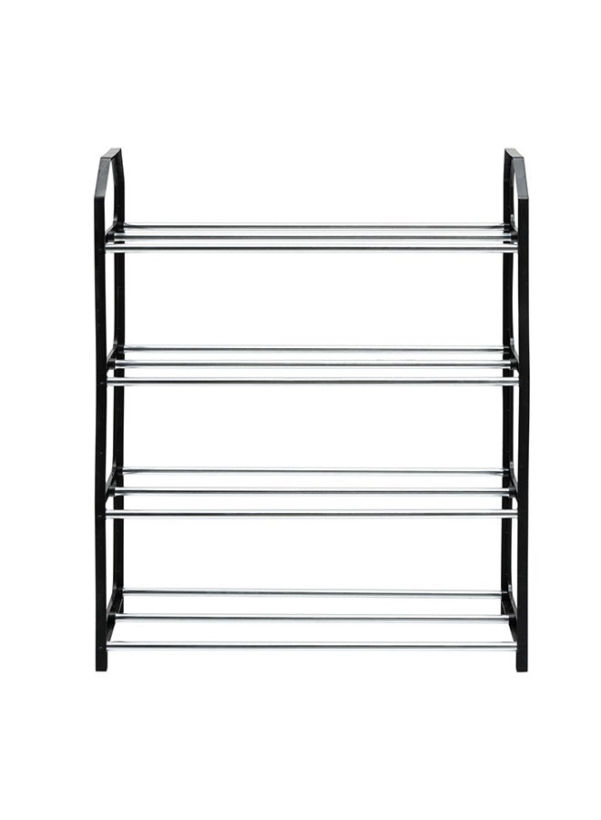 لوازم رف أحذية بأربعة طوابق - 41×18.5×50.5 سم - منظم أحذية متعدد الاستخدامات بتصميم مفتوح وسهل التركيب بدون أدوات، مناسب للمداخل والخزائن وغرف النوم والشقق - Image 3