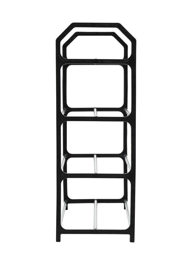 لوازم رف أحذية بأربعة طوابق - 41×18.5×50.5 سم - منظم أحذية متعدد الاستخدامات بتصميم مفتوح وسهل التركيب بدون أدوات، مناسب للمداخل والخزائن وغرف النوم والشقق - Image 4