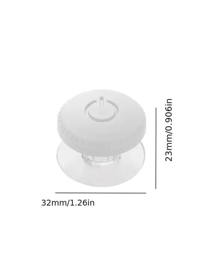 White Universal Toilet Flushing Button For Long Nails Multifunctional 1pc - Image 5