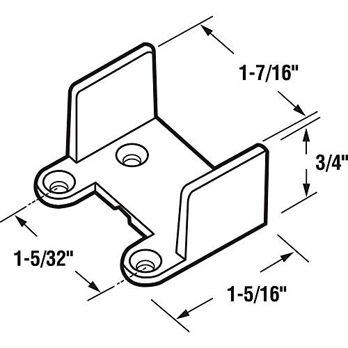 Slide-Co 16104 Pocket Door Guide, Jamb Mounted, Nylon (Single Pack) - Image 2