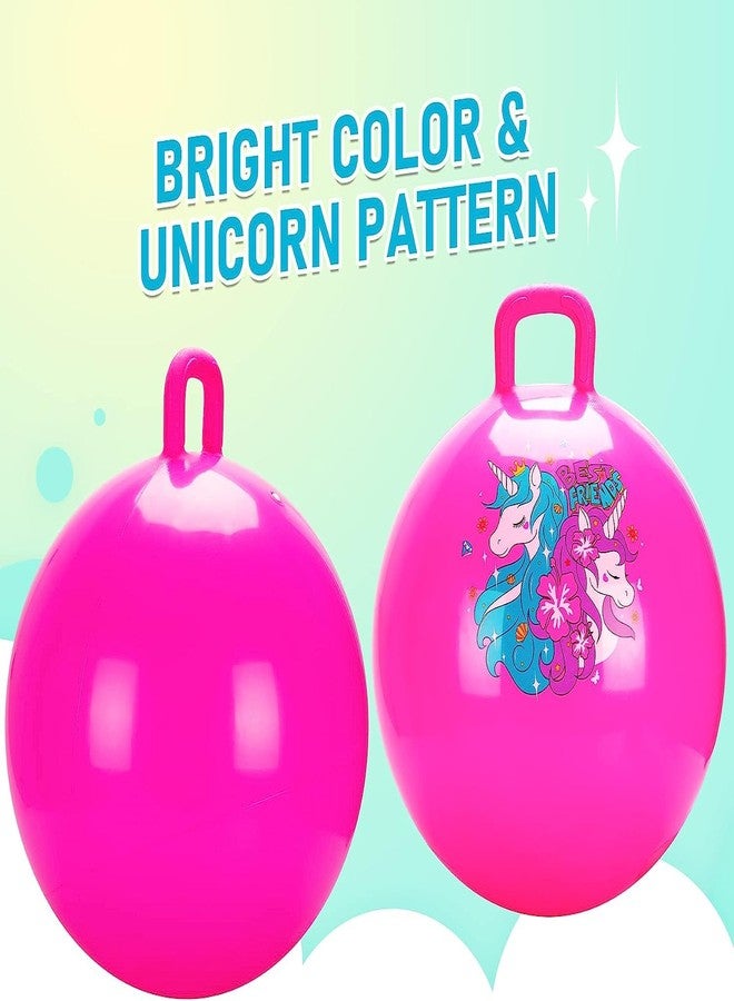 Glaceon Inflatable Hop Hopper Children Bouncing Handle Funnel Child Toy Jumping Ball for Kids (Pink) - Image 5