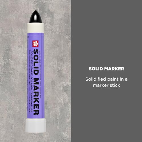 SAKURA SOLID MARKER Sakura Solid Paint Markers - Permanent Marker Pens - Window, Wood & Glass Marker - Black Paint - 1 Pack - Image 2