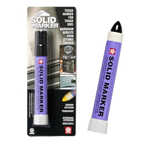 SAKURA SOLID MARKER Sakura Solid Paint Markers - Permanent Marker Pens - Window, Wood & Glass Marker - Black Paint - 1 Pack - Image 1