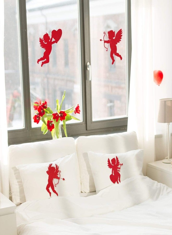 Incrizma 12 Pieces Cupid Cutouts Cupid Felt Cutout Cupid Shaped Decorations for Valentine's Day Wedding Party Supplies (Cupid Cutouts) - Image 4
