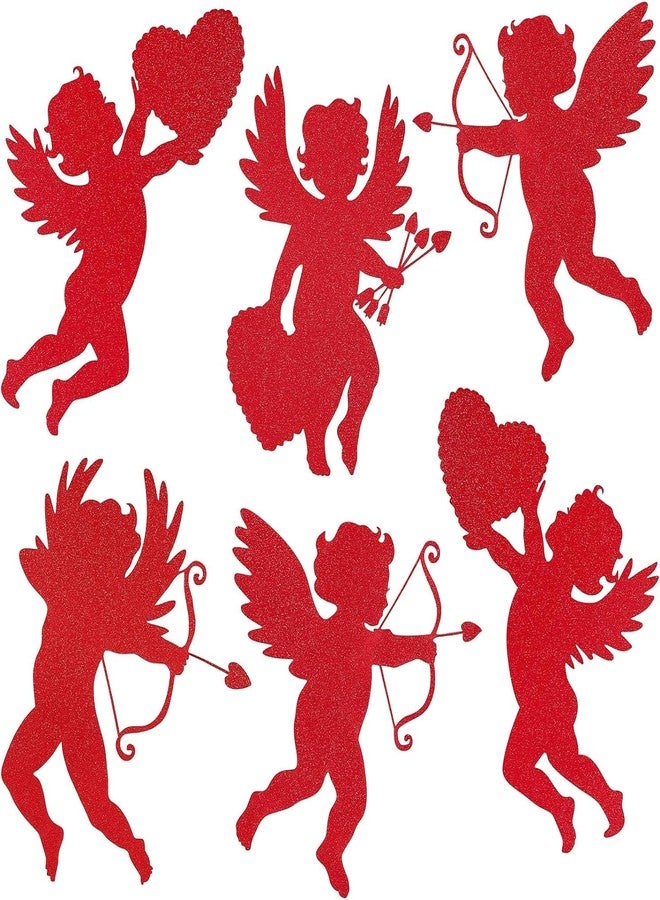 Incrizma 12 Pieces Cupid Cutouts Cupid Felt Cutout Cupid Shaped Decorations for Valentine's Day Wedding Party Supplies (Cupid Cutouts) - Image 1