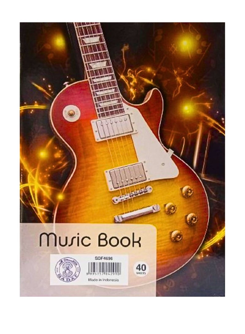Sadaf كتاب موسيقي بحجم A5، 40 ورقة - Image 2