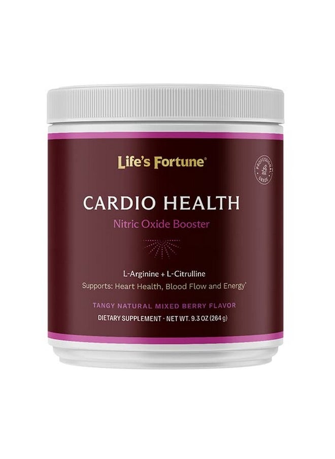 Life's Fortune - Cardio Healthblood Pressure Supplements Natural Berry Flavor Nitric Oxide Booster Larginine Lcitrulline Complete Cardiovascular Support Vegan Nongmo - Image 1
