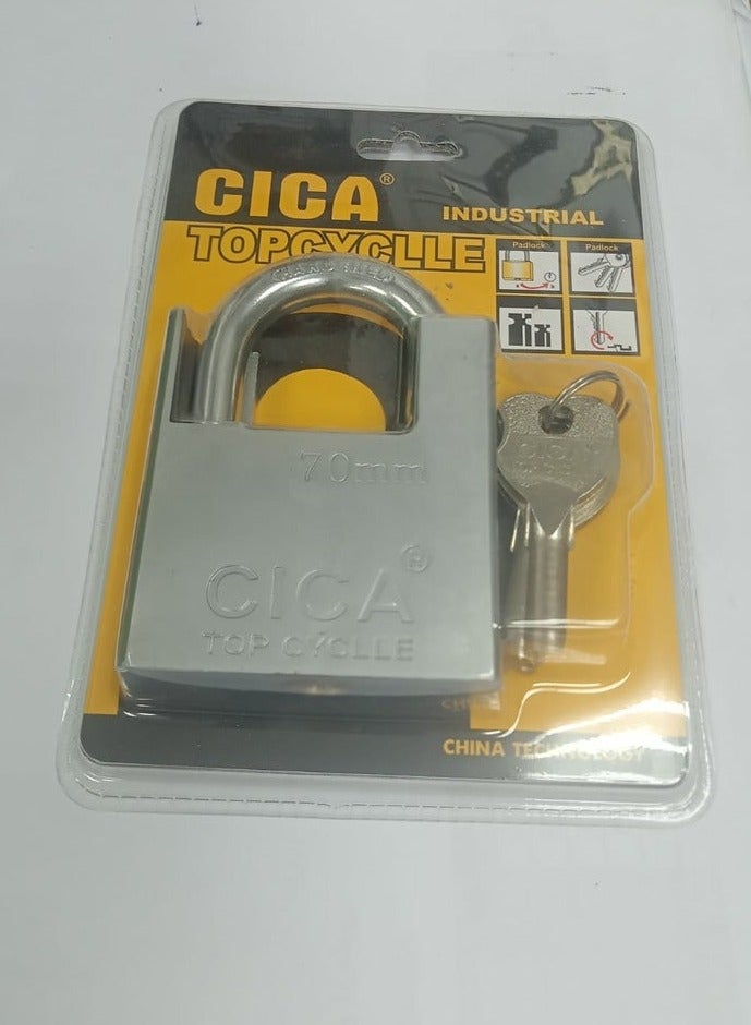 High quality, rust-resistant, solid security lock that is shatter-resistant