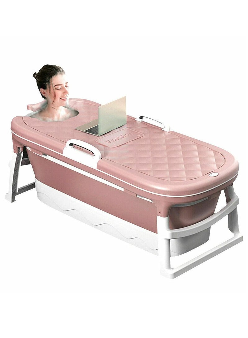 DubaiGallery Plastic Folding Bathtub Portable Adult Large Massage Bathtub with Cover - Image 1
