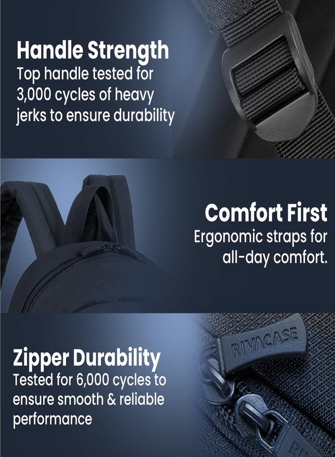 RIVACASE Komodo 8065 Dark Blue Laptop Backpack 15.6" Inches - Image 5