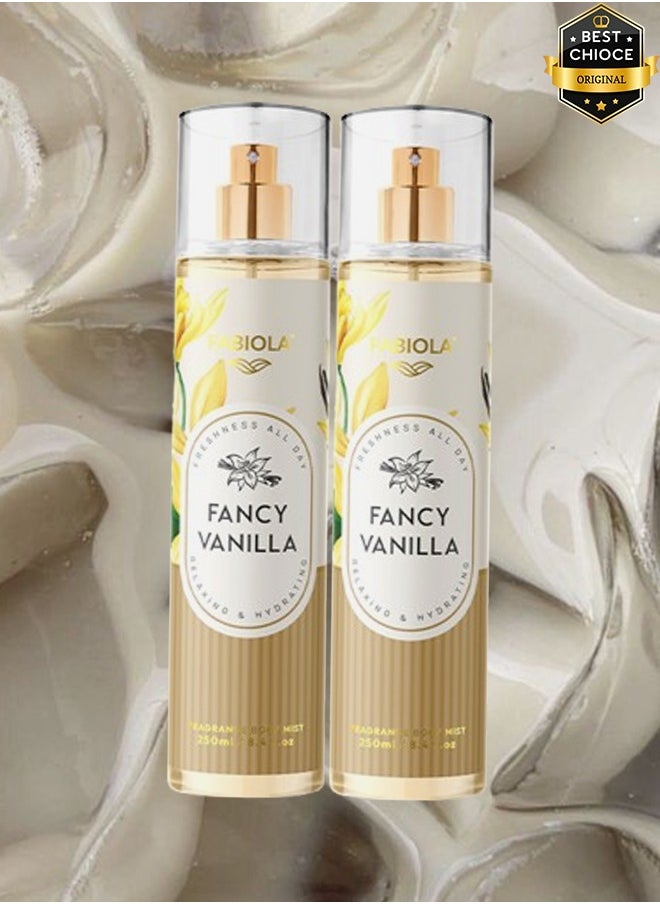 Fabiola - 2 Pieces Fancy Vanilla Body Mist 250ml - Image 1