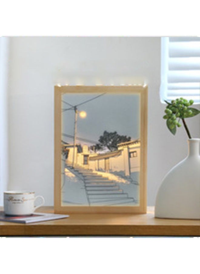Generic Home office beautiful light painting atmospheric decorative painting simple sunshine painting led light and shadow painting (sunny day)  - Image 5