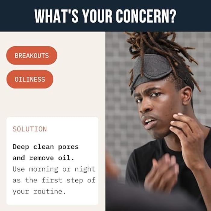 Cardon Men's Deep Pore Cleaning Clay Face Wash, 4x Better Than Charcoal, Oily, Acne-Prone Skin | Korean Premium Skin Care | Remove Face Oil & Dirt, (1 CT) - Image 3