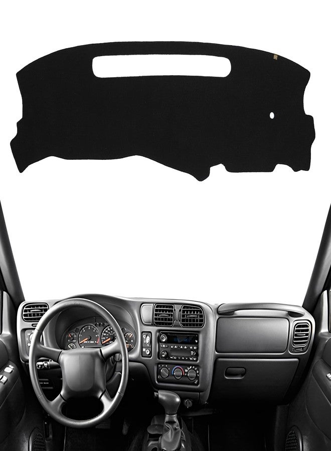 KEYOOG Dashboard Cover Dash Mat Fit for Chevy Blazer 05-98, S10 04-98/ G-MC Jimmy 01-98, Sonoma 04-98 (for Left Hand Drive),Car Dash Board Mat Anti-Glare Carpet,Non-Slip Pad (Black) - Image 1