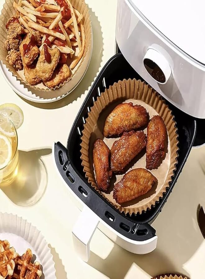 Spaceshoop EZ Air Fryer Linerz: 100PCS, Non-Stick Grease PROOF, Baking/Cooking