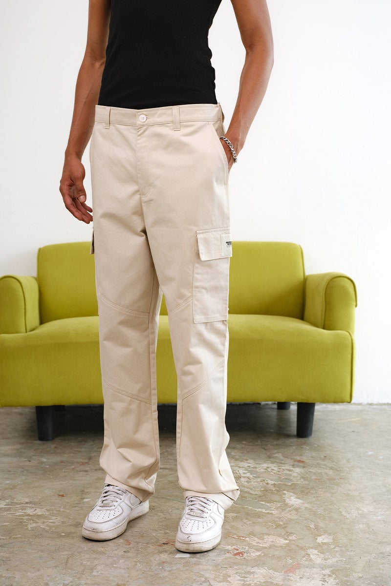Bonkers Corner Off White Cargo With Utility Pockets for Men's - Image 4
