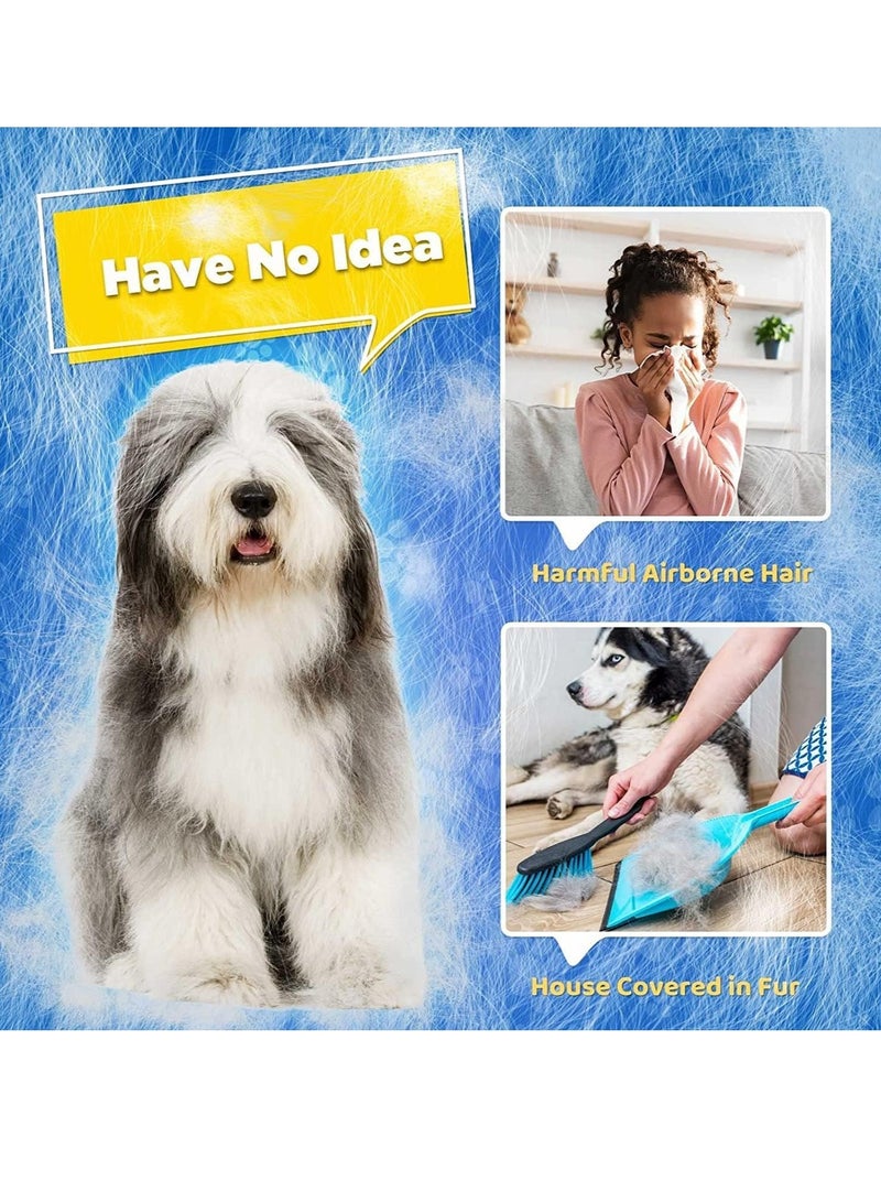 Altheqa Upgrade pet grooming gloves, gentle hair removal brush gloves - efficient pet hair removal gloves - washing gloves for long haired dogs, short haired cats, and horses - right hand (red) - Image 5