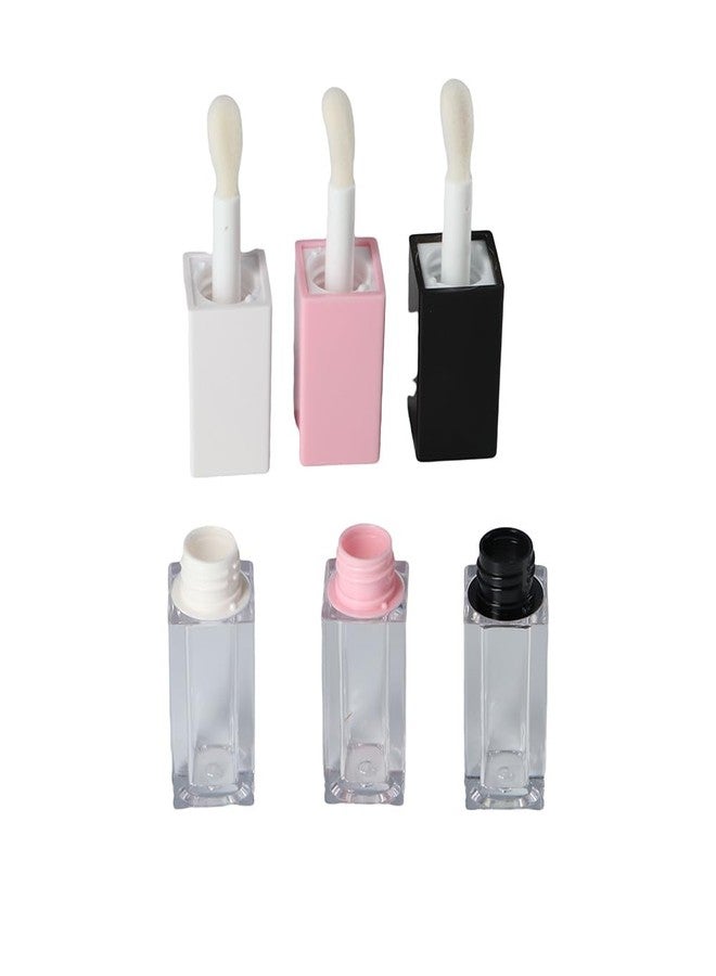 Kopida 3PCS Lip Gloss Containers with Brush, 5ml Empty Lip Gloss Tubes Stoppers Clear Lip Gloss Bottles Refillable Lip Glaze Bottles for DIY Lipgloss - Image 2