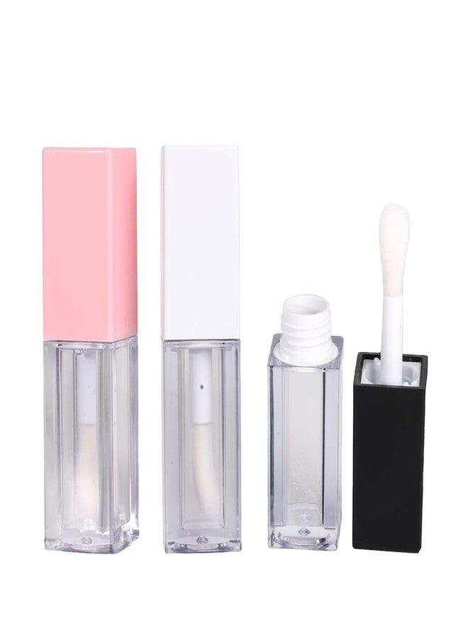 Kopida 3PCS Lip Gloss Containers with Brush, 5ml Empty Lip Gloss Tubes Stoppers Clear Lip Gloss Bottles Refillable Lip Glaze Bottles for DIY Lipgloss - Image 1
