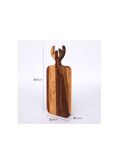 Acacia Wood Cutting Board with Deer Handle - Stylish Kitchen Accessory for Chopping, Serving, and Food Prep, 35x15x1.5 cm - pzsku/ZBE3DC391EFD741C7A616Z/45/_/1733597751/4203c3e5-a12d-4bbf-8bdd-a290b97232a1