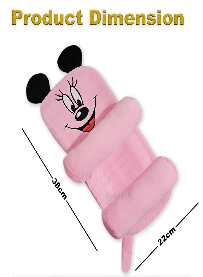 Synlark Baby Head Support Pillow, Supersoft Fabric, Adjustable Side Roll Cushions, Portable, for Newborns (Mini-Pink) - Image 2