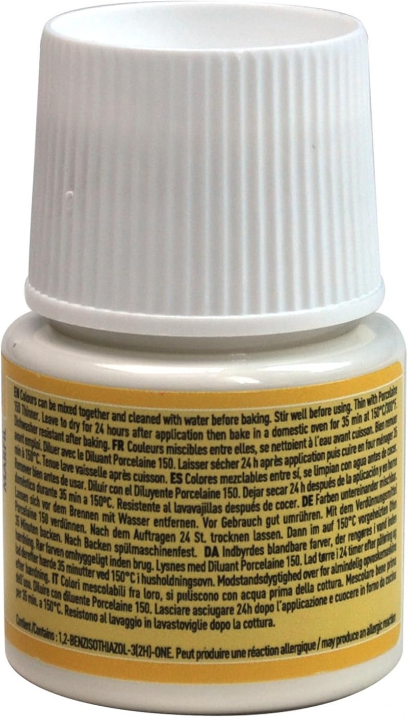 Pebeo Porcelaine 150 China Paint, 45-Milliliter Bottle in Ivory - Image 3