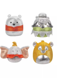 SQUISHMALLOW Original Disney 4 Pack Winnie the Pooh Tinkerbell Simba Dumbo  - Image 1