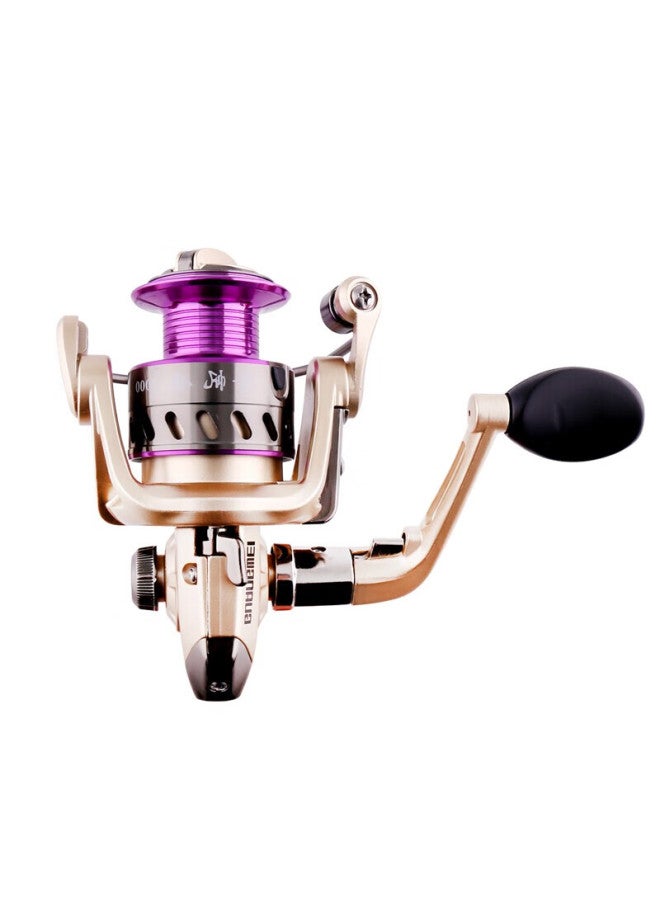 Gwgw Fishing Reel 4000 Model Golden Sail Spinning Reel 5+1 Bearings Left-right Hand Switchable Gapless Rock Fishing Sea Rod Reel Fishing Gear
