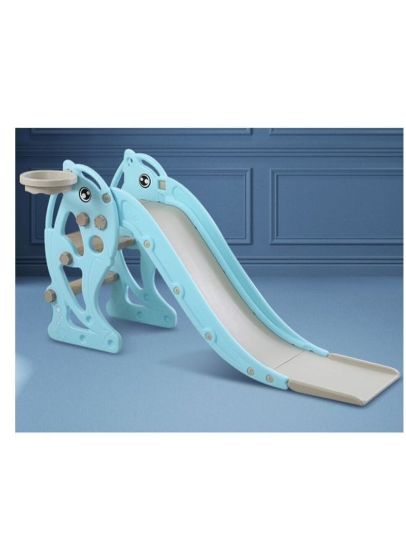 فول جوي زحليقة علي شكل دولفين قابلة للطي مع كرة سلة - Image 1