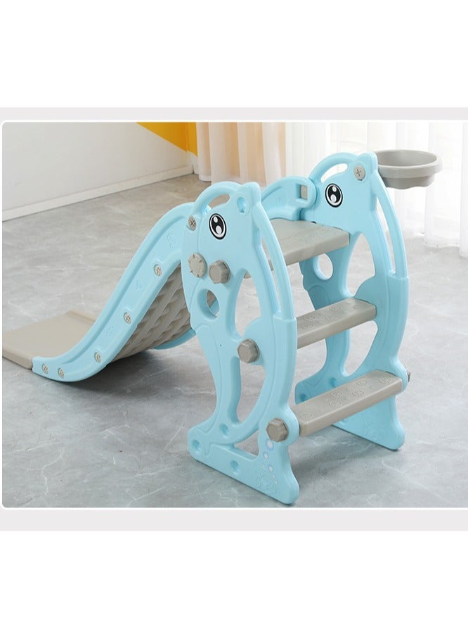 فول جوي زحليقة علي شكل دولفين قابلة للطي مع كرة سلة - Image 3