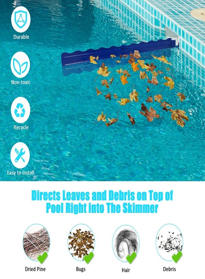Kardeep Pool Skimmer Arm, Skimmer Guard, Pool Skimmer, Pool Debris Skimmer Catcher, Hands Free Pool Skim-It Fits Most Skimmer Systems on In-ground Pools Outfall Within 4’ to 6.7’ - Blue - Image 4