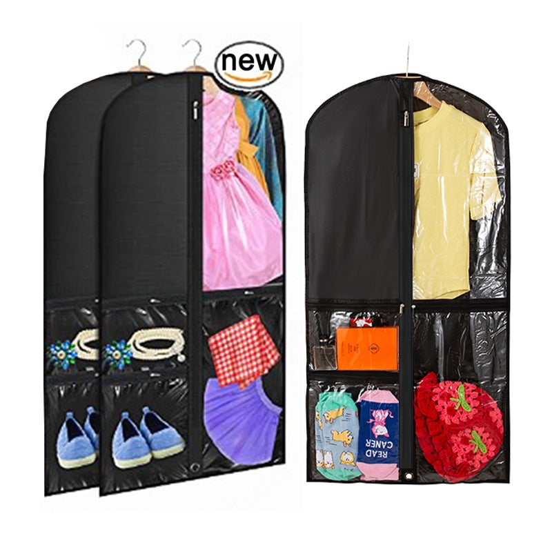 PEVA Translucent Clothing Dust Cover – Simple Modern Design for Kids' Clothing - Image 1
