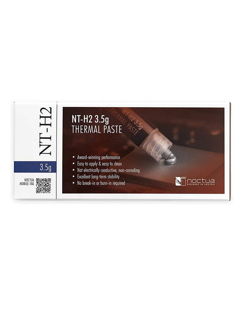 NOCTUA NT-H2 3.5G, Pro-Grade Thermal Compound Paste Incl. 3 Cleaning Wipes for Desktop PC (3.5G) - Image 2