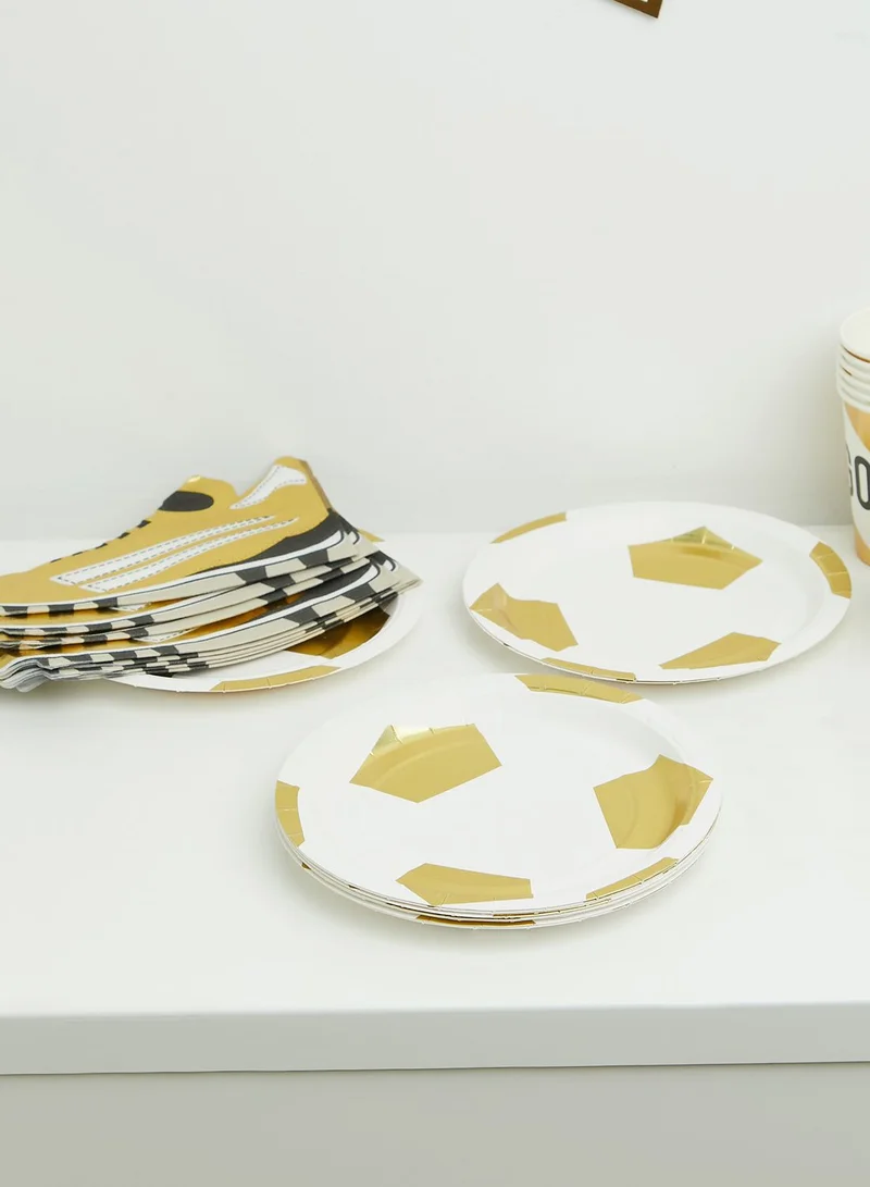 Talking Tables Set Of 12 Party Champions Foiled Plate 7"