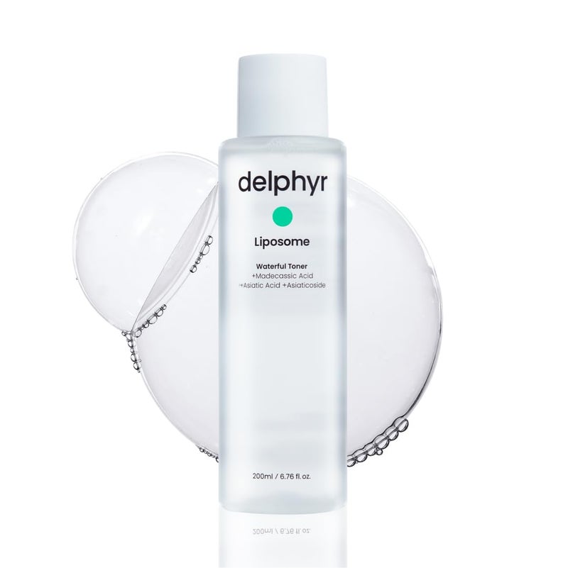 delphyr Liposome Waterful Toner Soothing Hydrating Toner for Sensitive Skin with Centella Asiatica TECA Korean Skincare for Trouble Care 676 fl oz 200ml