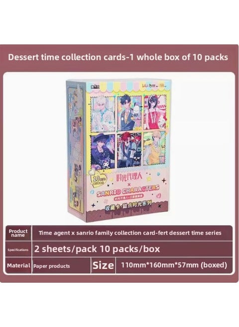 Jecard Society Time Agent A Different World From Scratch Mermaid Falling Valley Siege Nan Pavilion Card Peripheral Wholesale-Color:Dessert Time [full Box Of 10 Packs]