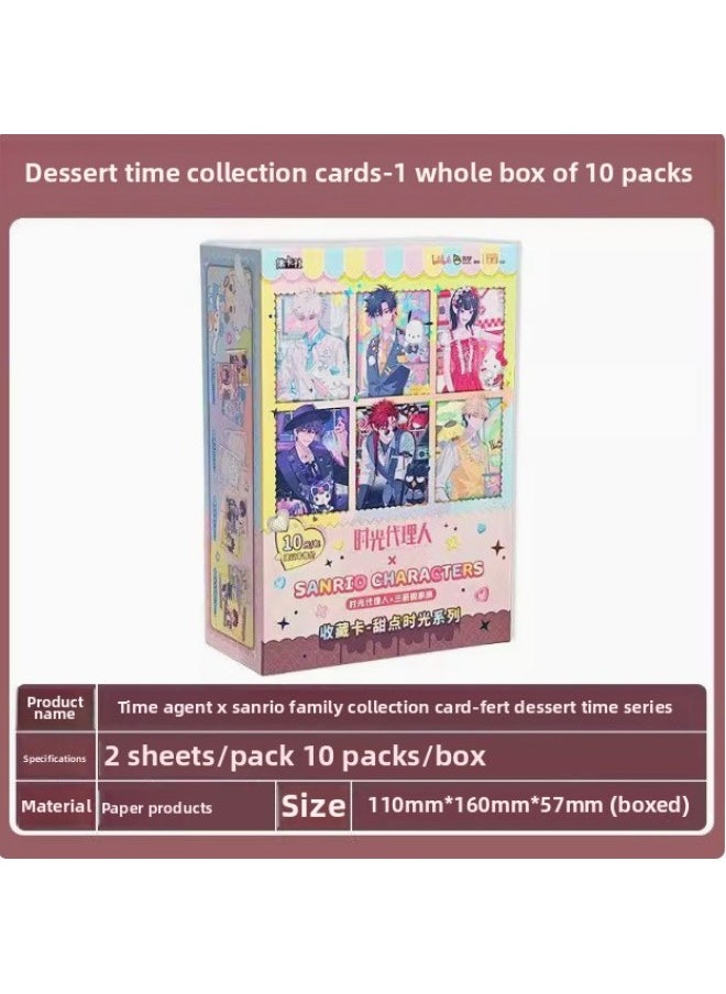 null - Jecard Society Time Agent A Different World From Scratch Mermaid Falling Valley Siege Nan Pavilion Card Peripheral Wholesale-Color:Dessert Time [full Box Of 10 Packs] - Image 1