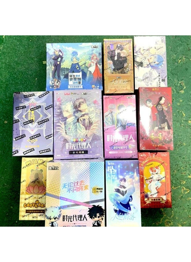 null - Jecard Society Time Agent A Different World From Scratch Mermaid Falling Valley Siege Nan Pavilion Card Peripheral Wholesale-Color:Dessert Time [full Box Of 10 Packs] - Image 1