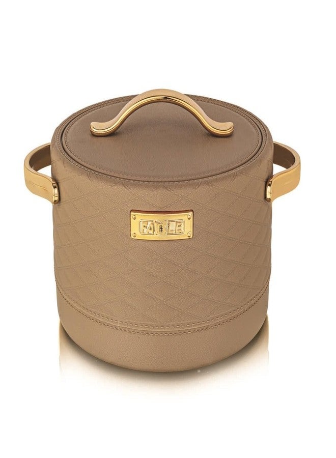 Nabhya Double Wall PU Insulated Hot Pot Serve Casserole, Inner Steel & Outer Plastic Premium Casserole, For Home & Kitchen (Ideal for Chapatti) (Brown, 2500ML) - Image 1