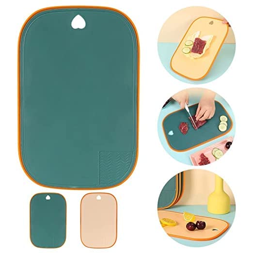 Whixant Kitchen Chopping Board DoubleSided NonSlip Thickened Plastic Cutting Board Sticky Board for Cutting Fruit Vegetable Kitchen Countertop Protector - Image 1