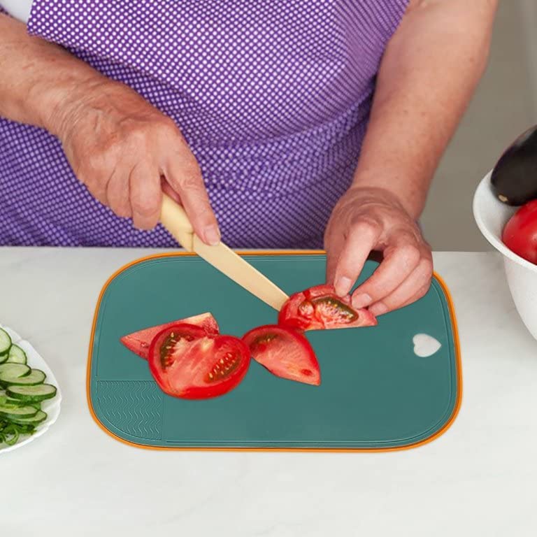 Whixant Kitchen Chopping Board DoubleSided NonSlip Thickened Plastic Cutting Board Sticky Board for Cutting Fruit Vegetable Kitchen Countertop Protector - Image 2