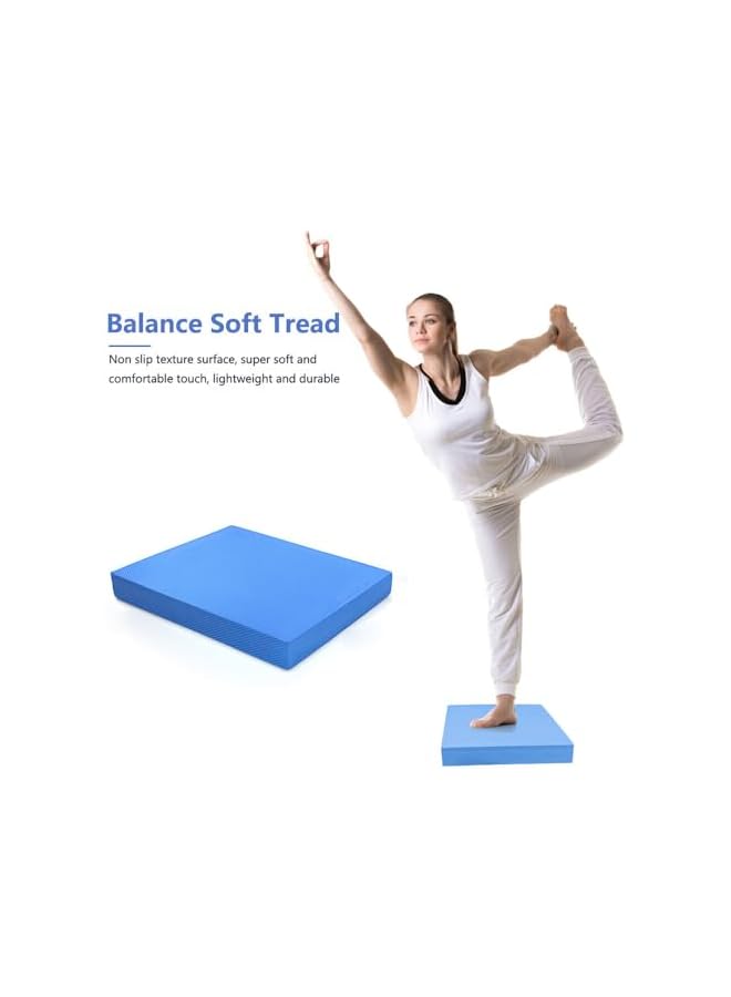 PROMASS Balance Pad, Foam Balance Pad with Foot Massage Mat, Balance Pad Board for Physical Therapy and Fitness Workout Training, Balance Cushion for Fitness and Stability Training, 30 * 40 * 6cm, Blue - Image 5