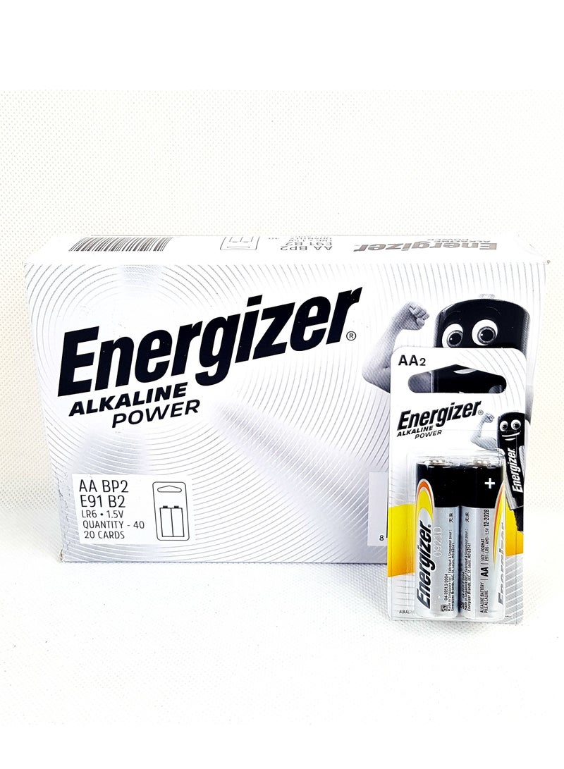 Energizer 40-Piece AA Alkaline Size Battery - Image 1