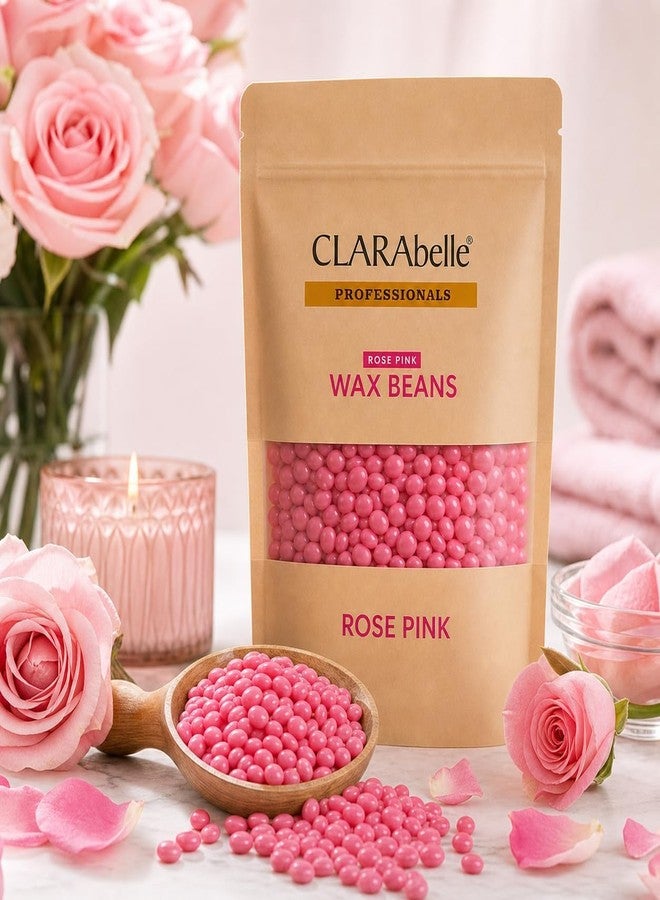 CLARABELLE PROFESSIONALS Unisex Adult Hair Removal Brazilian Hard Wax Beans For Face, Eyebrow, Back, Chest, Bikini Areas, Legs, Arms and Beards (100 GM, Aloe Vera + Rose Pink) - Image 5
