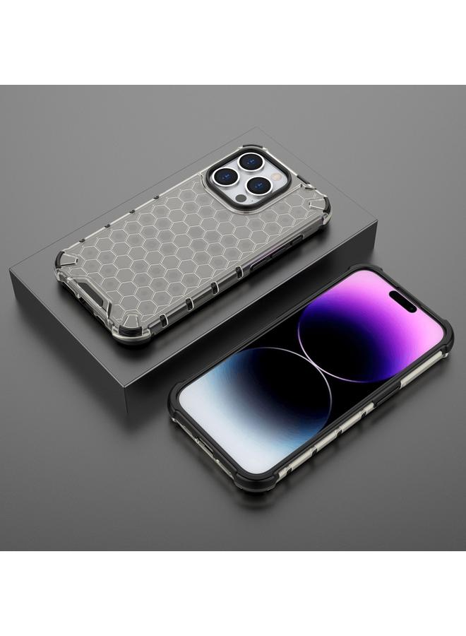 اس-توب جراب هاتف مقاوم للصدمات على شكل خلية نحل لهاتف iPhone 15 Pro - Image 3