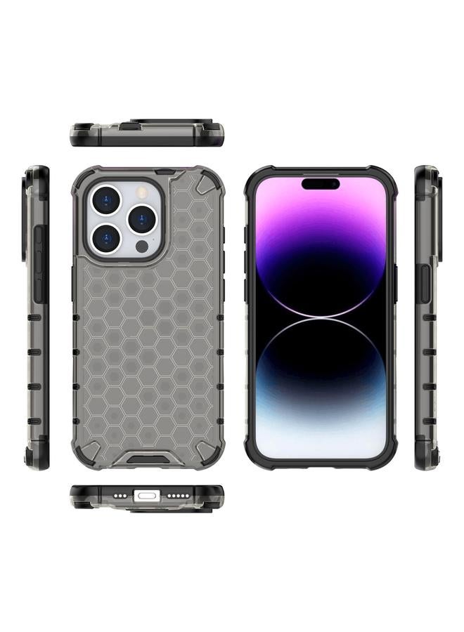 اس-توب جراب هاتف مقاوم للصدمات على شكل خلية نحل لهاتف iPhone 15 Pro - Image 4